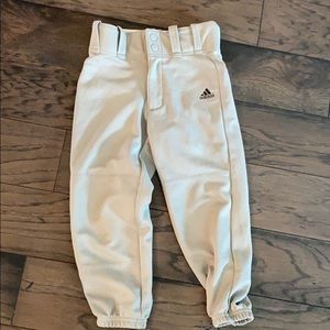 Adidas XS gray baseball pants.
